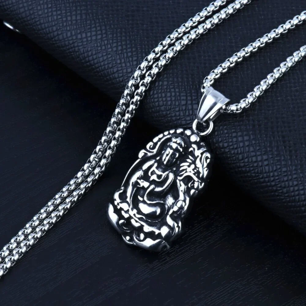 Shakyamuni Buddhist Necklace for Men, BL55590005
